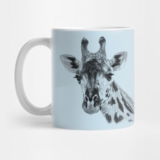 Giraffe Close-up African Wildlife Mug